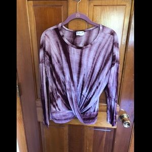 Tie dye long sleeve top